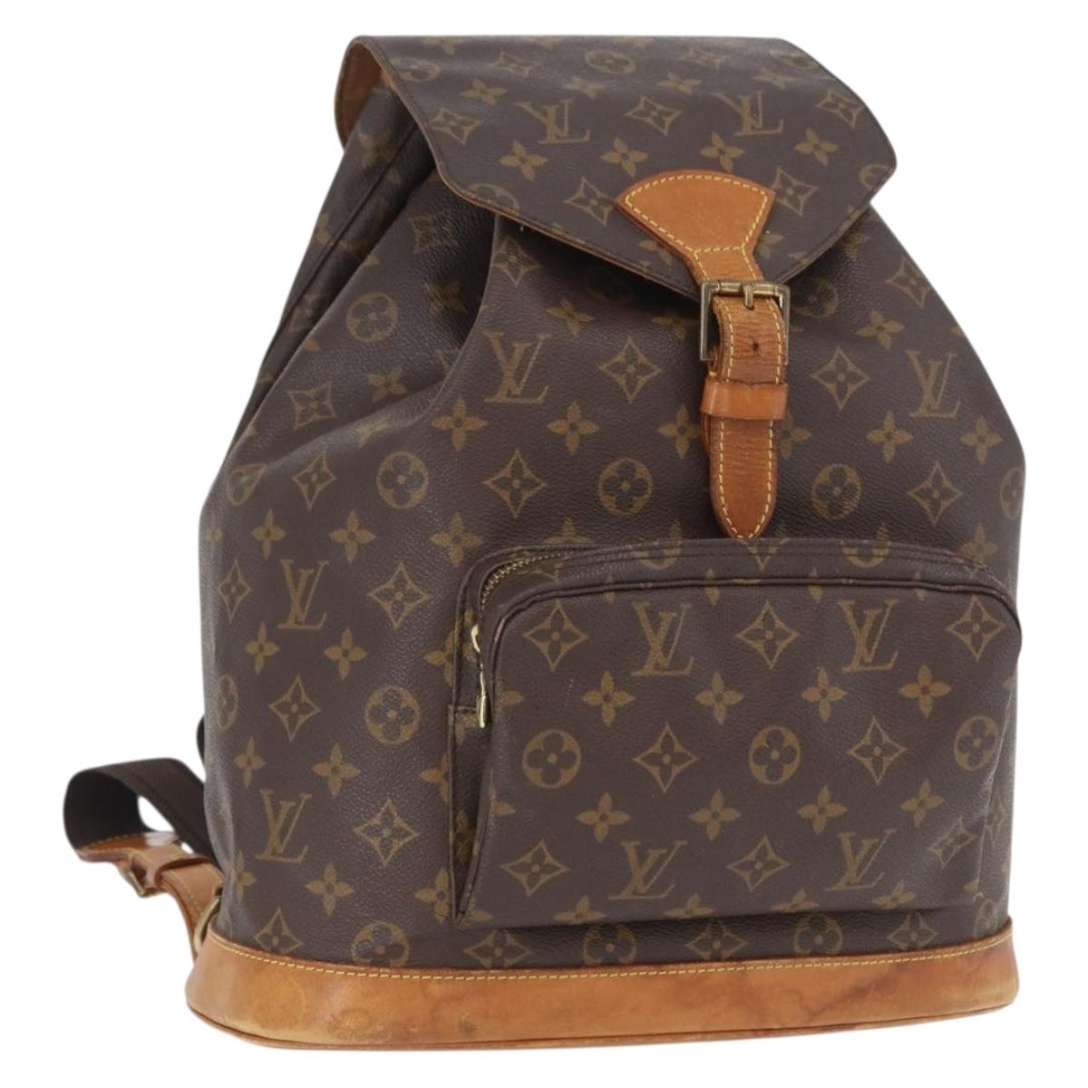 LOUIS VUITTON Monogram Montsouris GM Backpack M51135 LV Auth 142860