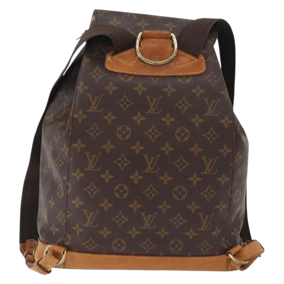 LOUIS VUITTON Monogram Montsouris GM Backpack M51135 LV Auth 142860