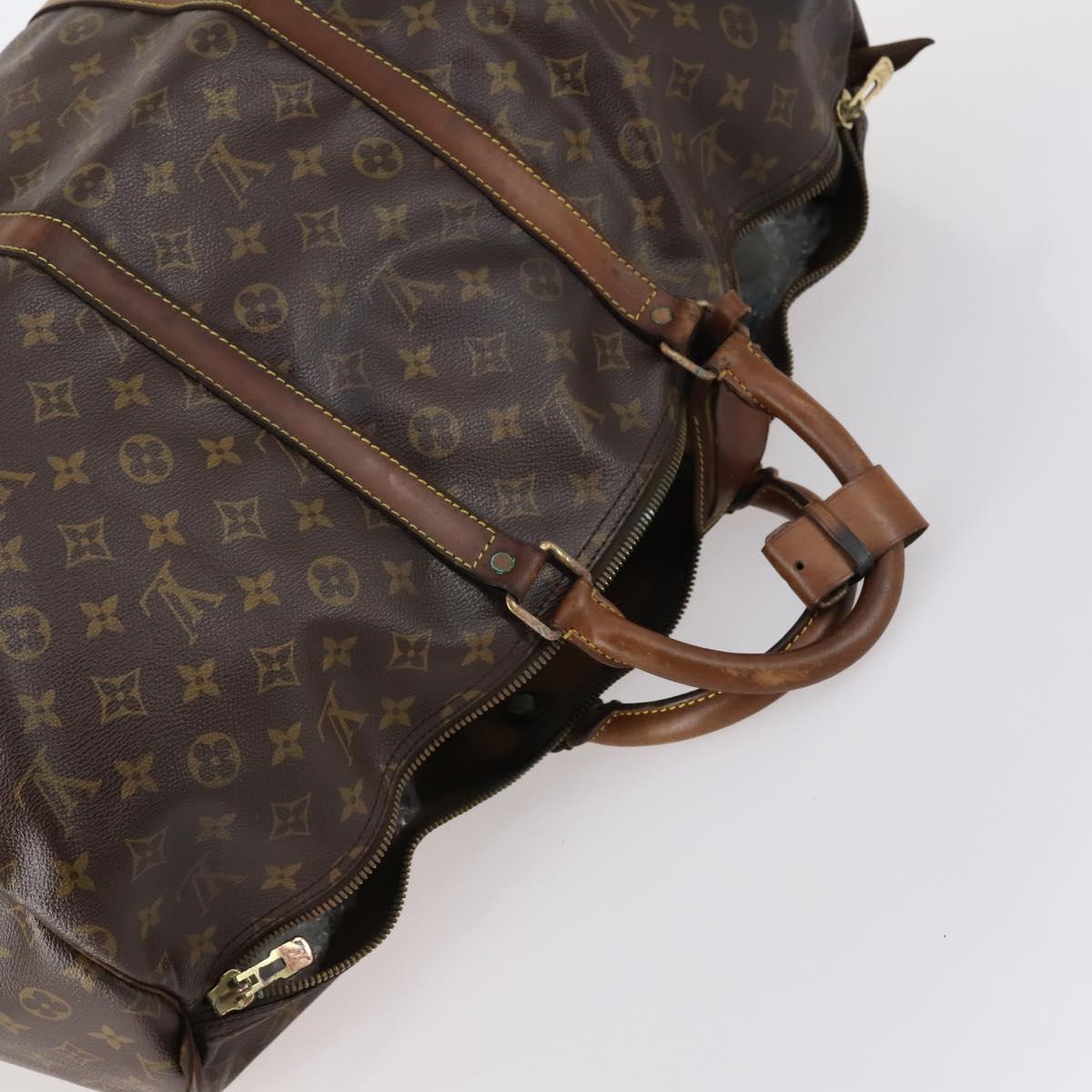 LOUIS VUITTON Monogram Keepall 55 Boston Bag M41424 LV Auth 142862