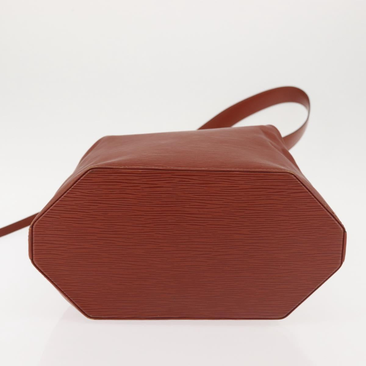 LOUIS VUITTON Epi Sac Depaule GM Shoulder Bag Brown M80193 LV Auth 142870