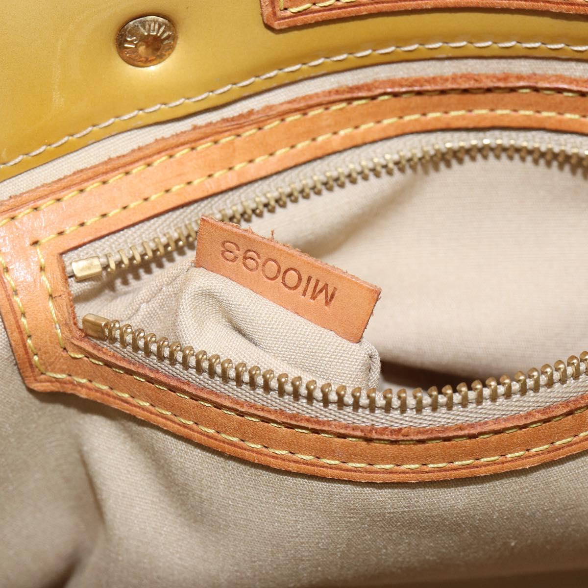 LOUIS VUITTON Monogram Vernis Reade PM Hand Bag Beige M91334 LV Auth 142873
