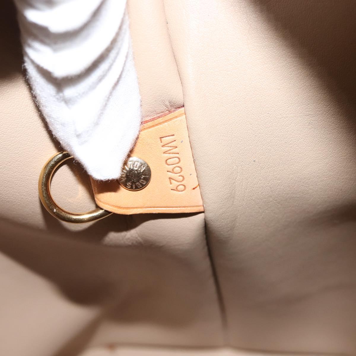 LOUIS VUITTON Monogram Vernis Houston Hand Bag Beige M91004 LV Auth 142874
