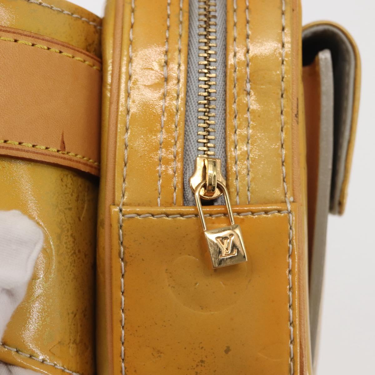 LOUIS VUITTON Monogram Vernis Fulton Waist bag Gris M91041 LV Auth 142875