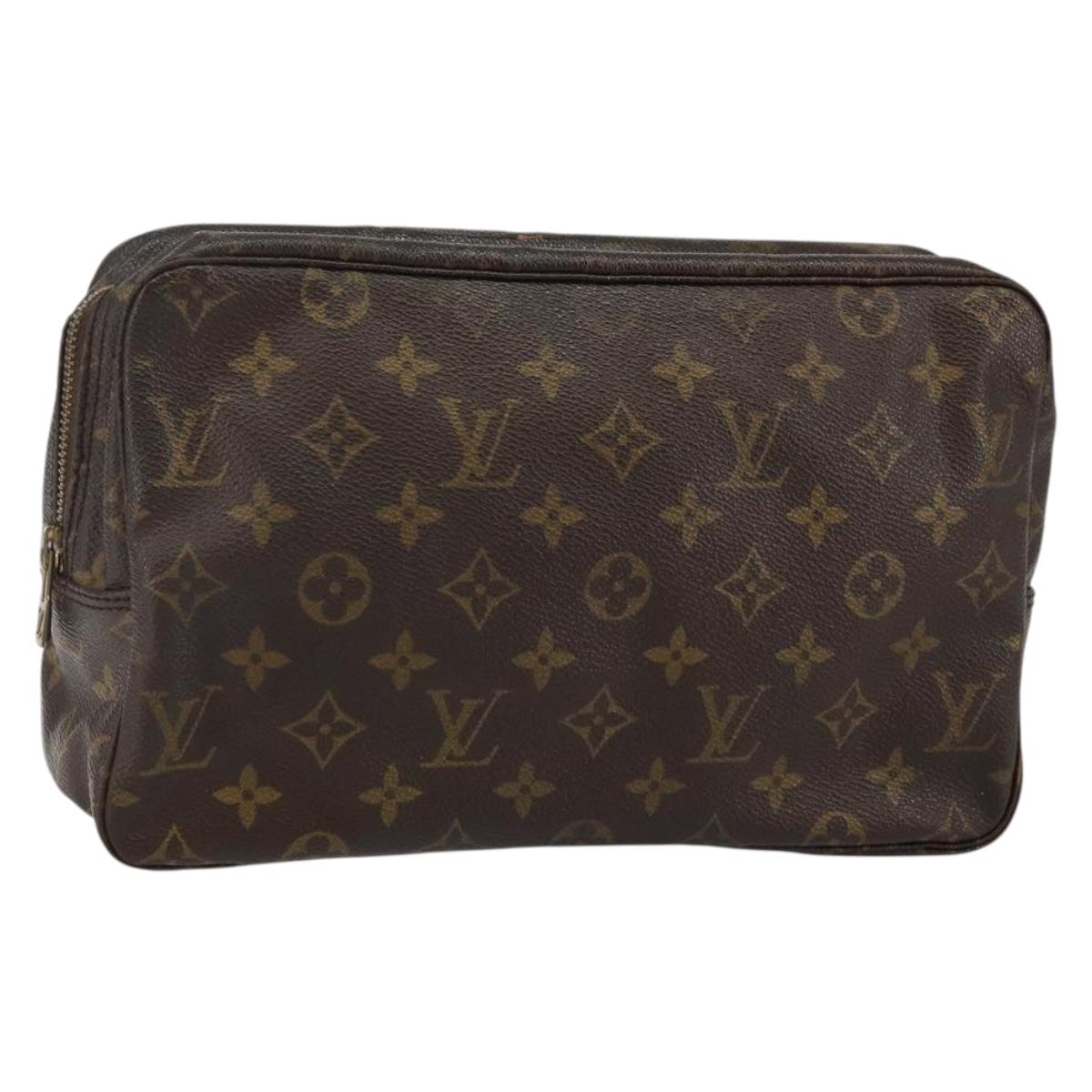 LOUIS VUITTON Monogram Trousse Toilette 28 Clutch Bag M47522 LV Auth 142876