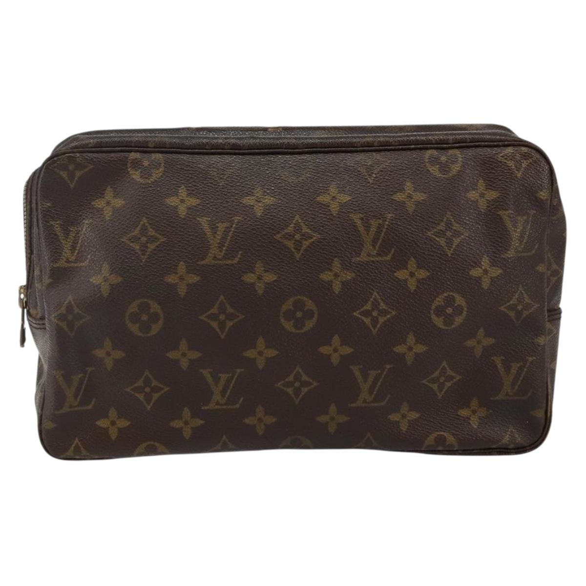 LOUIS VUITTON Monogram Trousse Toilette 28 Clutch Bag M47522 LV Auth 142876
