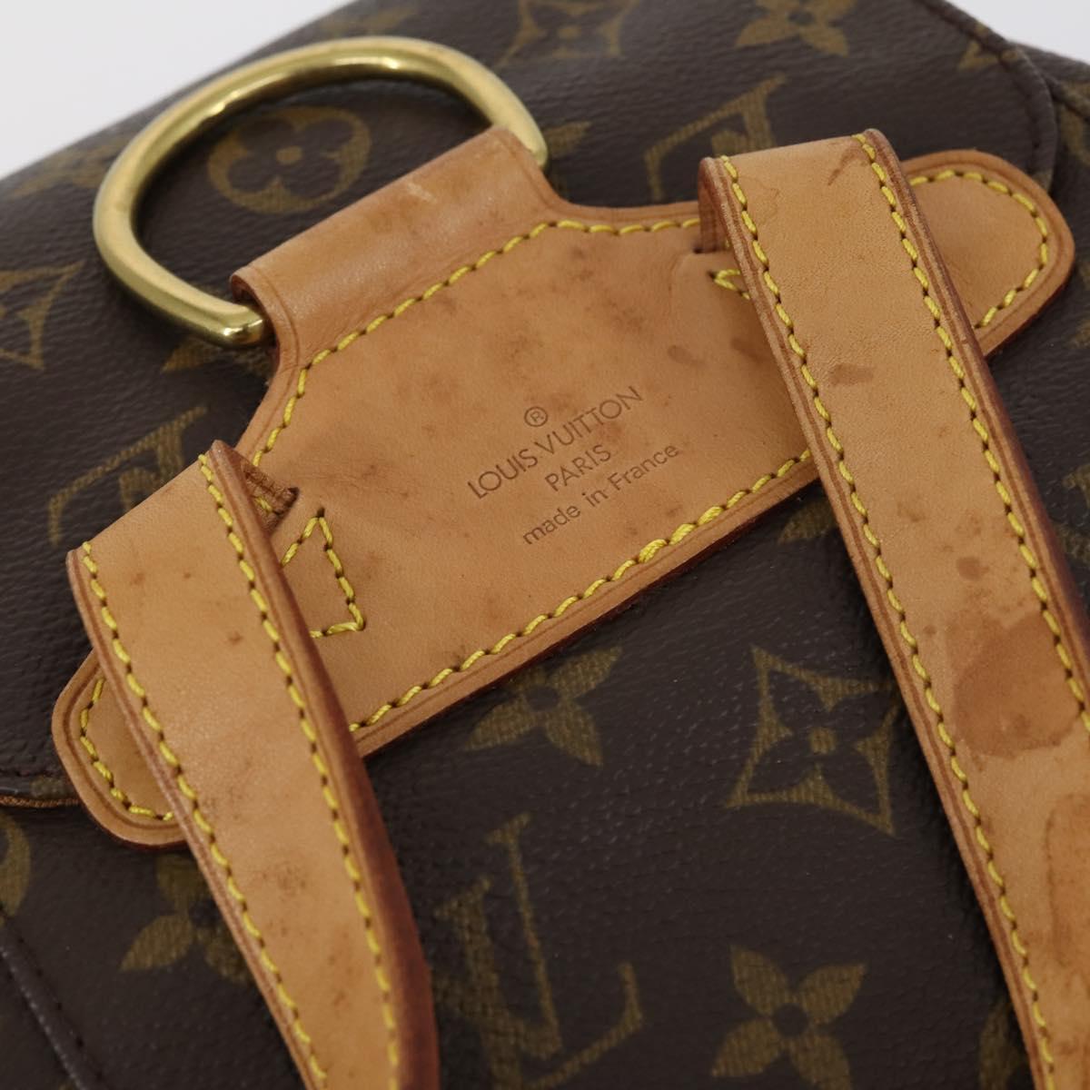 LOUIS VUITTON Monogram Montsouris MM Backpack M51136 LV Auth 142878V