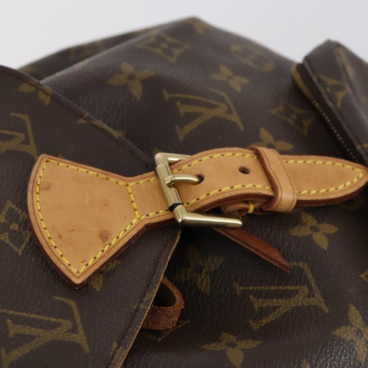 LOUIS VUITTON Monogram Montsouris MM Backpack M51136 LV Auth 142878V