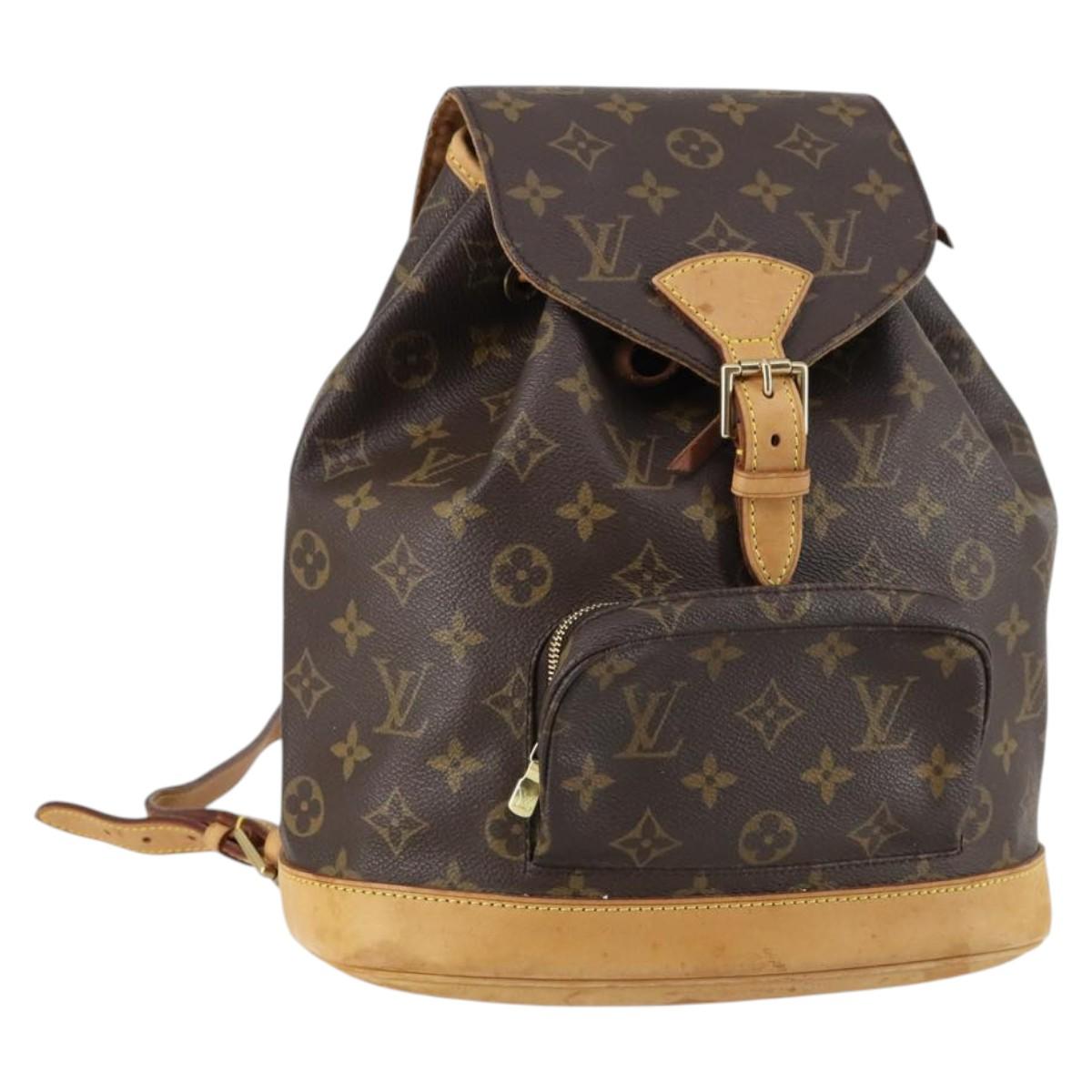 LOUIS VUITTON Monogram Montsouris MM Backpack M51136 LV Auth 142878V