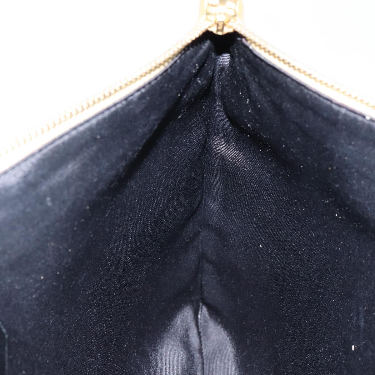 SAINT LAURENT Clutch Bag Leather Gold 328517 Auth 142902