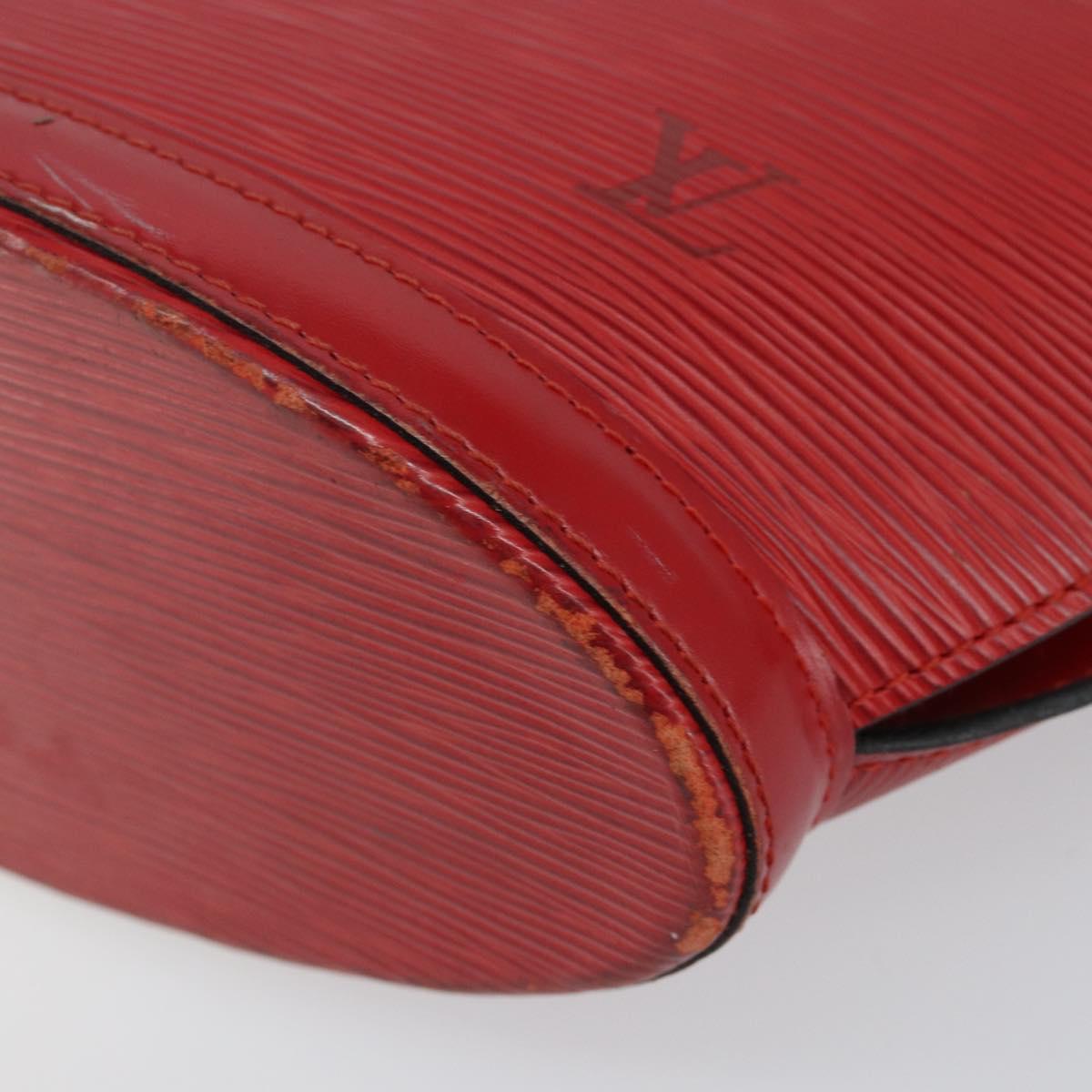 LOUIS VUITTON Epi Saint Jacques Poignees Long Hand Bag Red M52337 Auth 142907