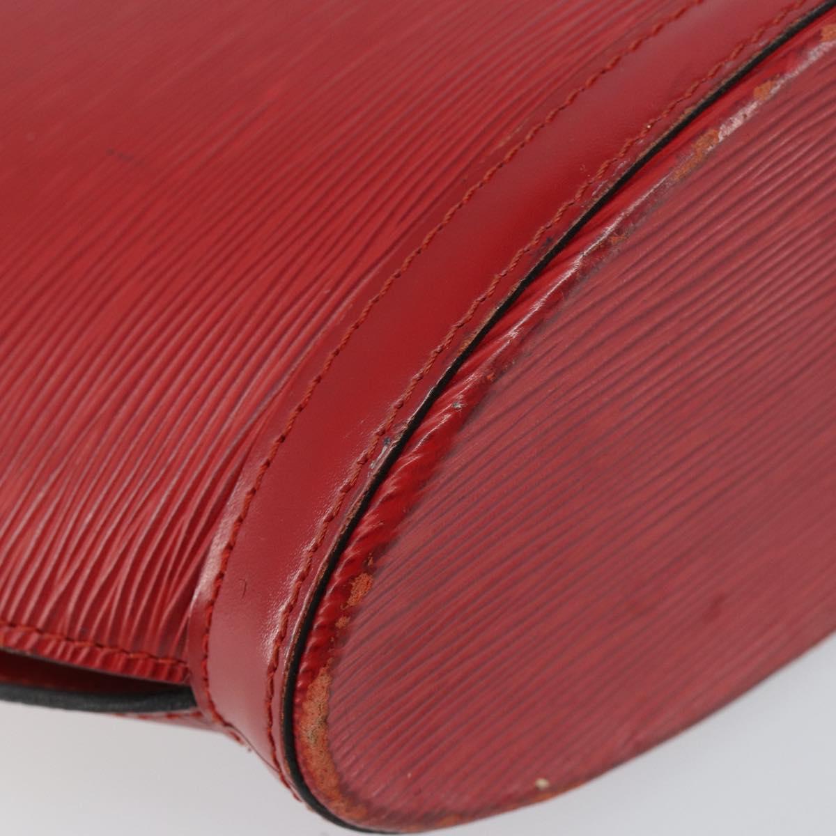 LOUIS VUITTON Epi Saint Jacques Poignees Long Hand Bag Red M52337 Auth 142907