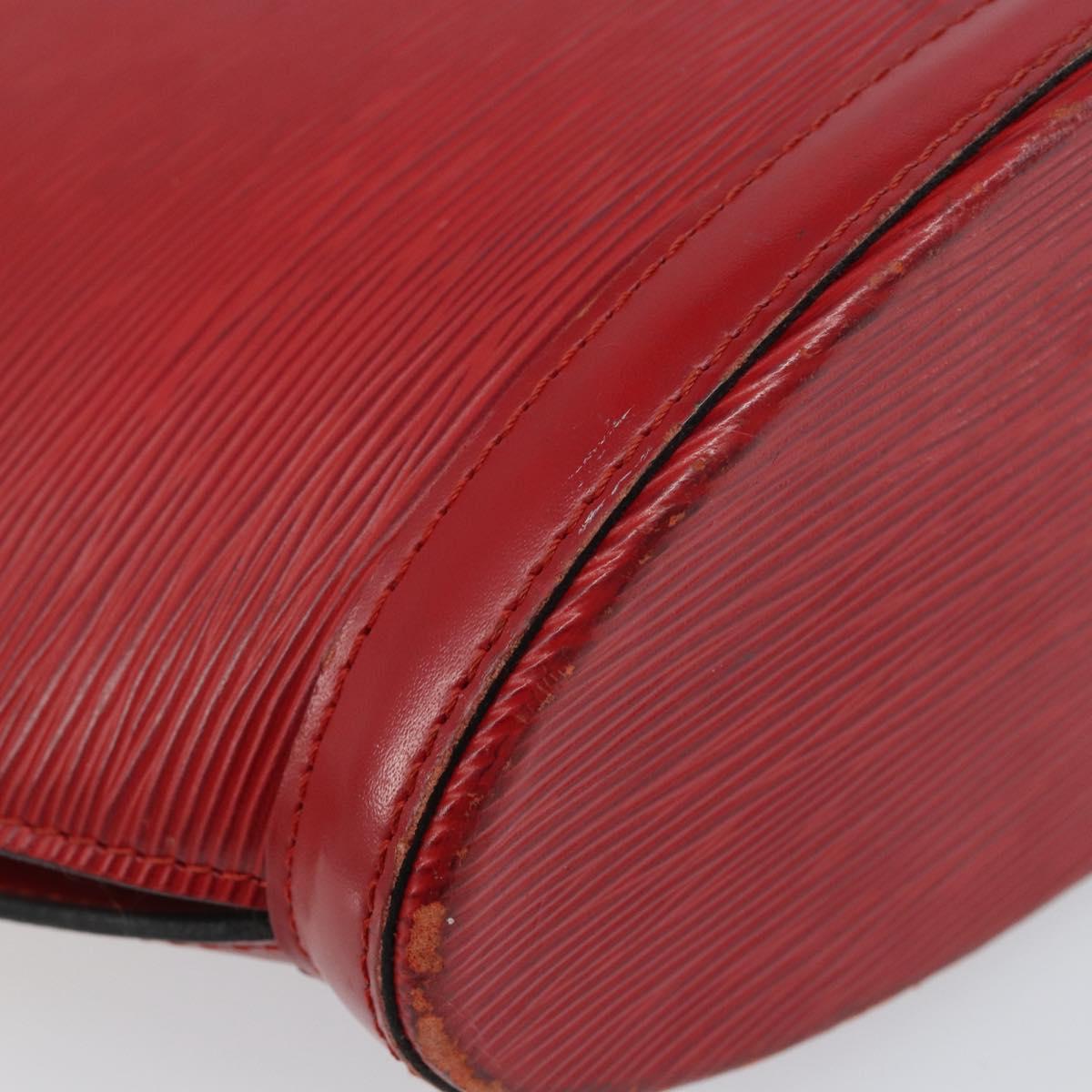 LOUIS VUITTON Epi Saint Jacques Poignees Long Hand Bag Red M52337 Auth 142907