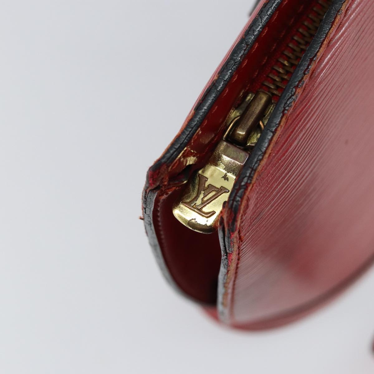 LOUIS VUITTON Epi Saint Jacques Poignees Long Hand Bag Red M52337 Auth 142907