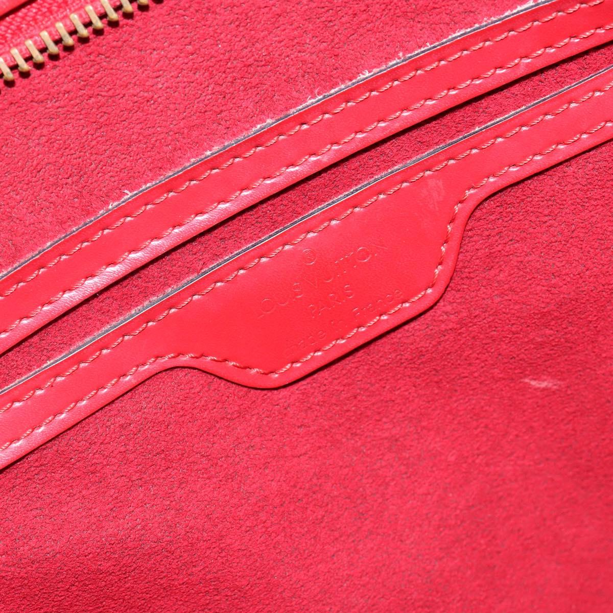 LOUIS VUITTON Epi Saint Jacques Poignees Long Hand Bag Red M52337 Auth 142907
