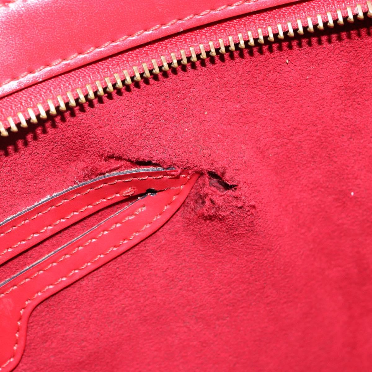 LOUIS VUITTON Epi Saint Jacques Poignees Long Hand Bag Red M52337 Auth 142907