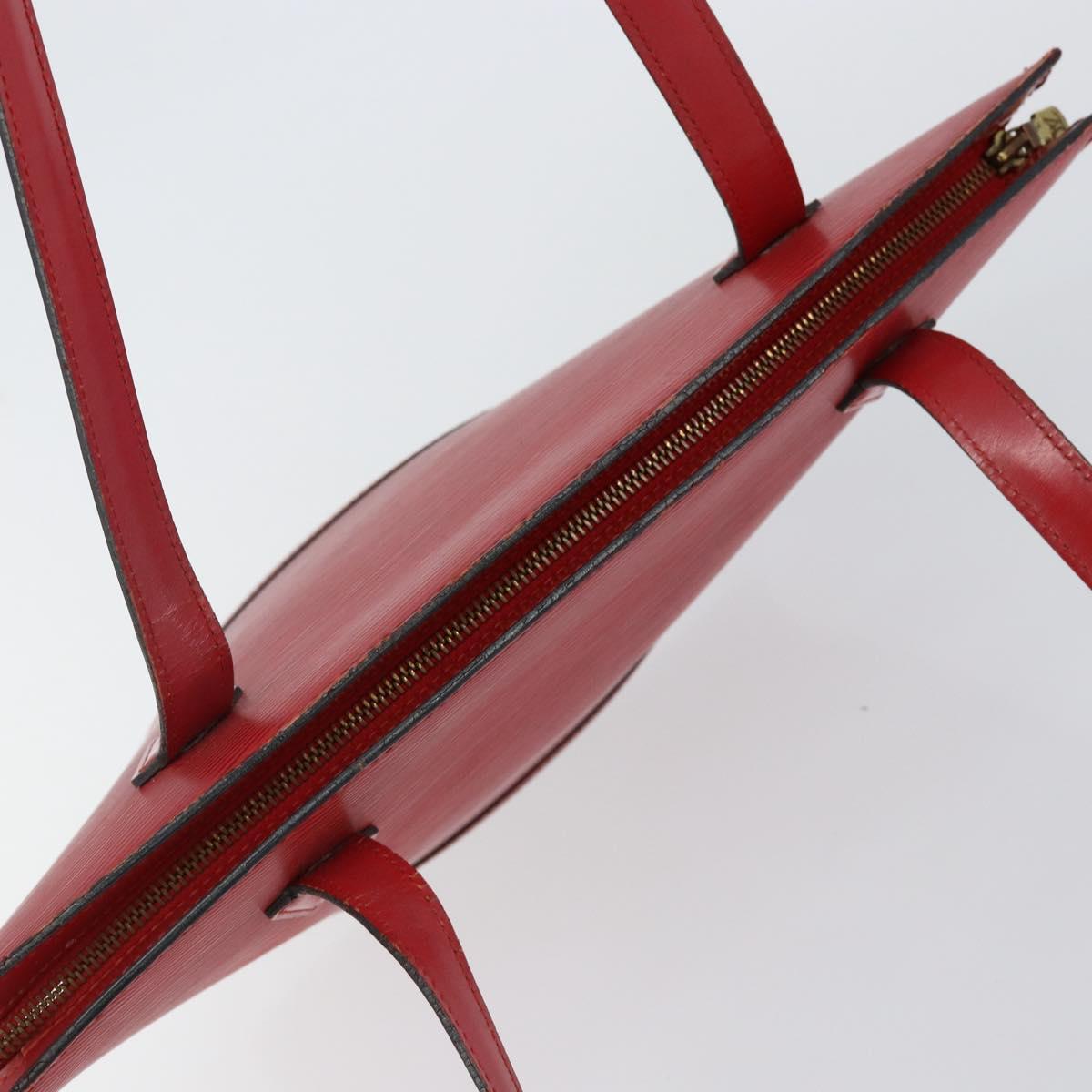 LOUIS VUITTON Epi Saint Jacques Poignees Long Hand Bag Red M52337 Auth 142907