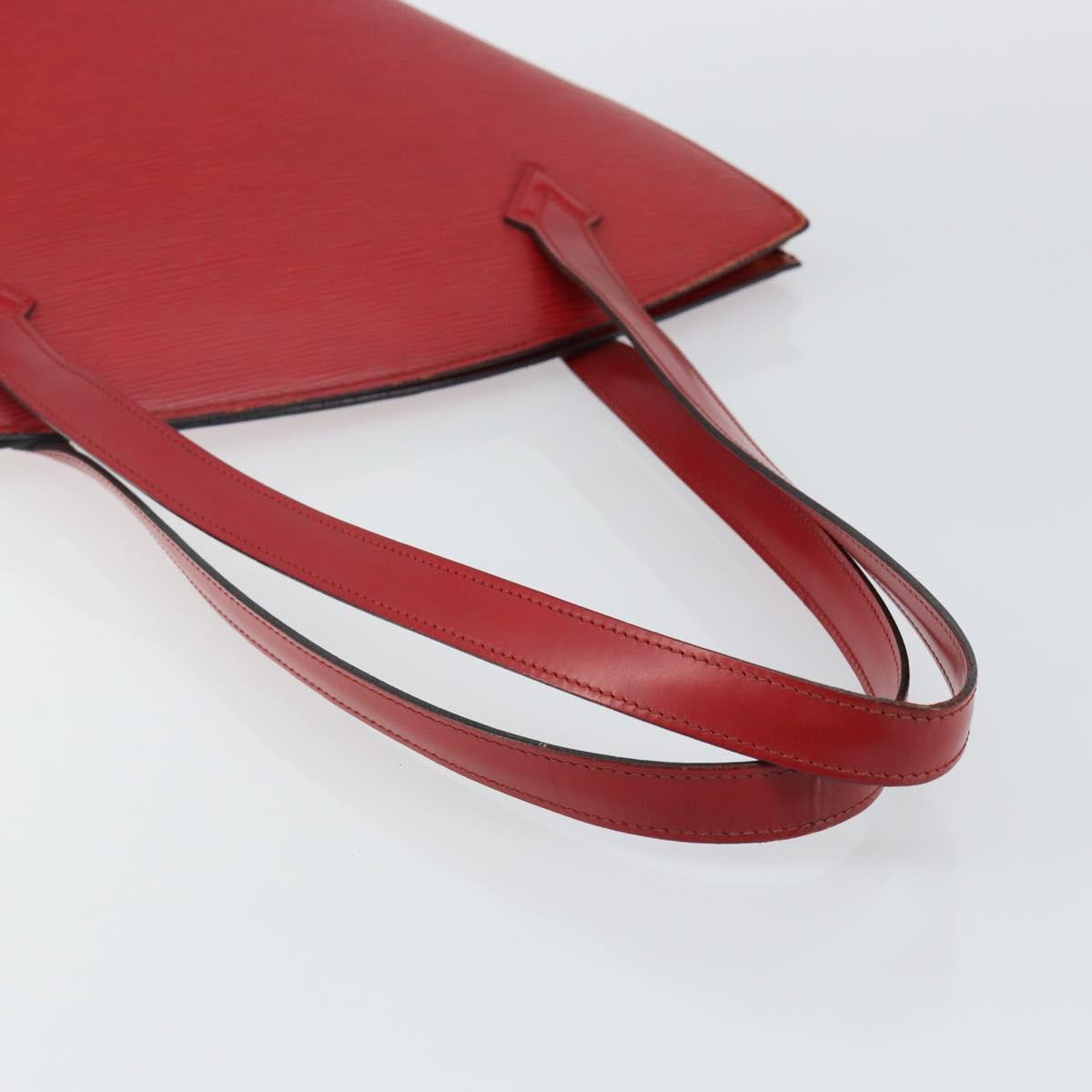 LOUIS VUITTON Epi Saint Jacques Poignees Long Hand Bag Red M52337 Auth 142907