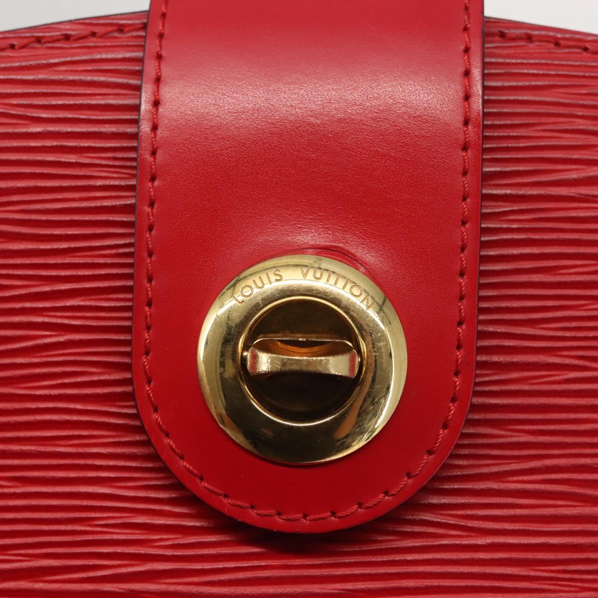 LOUIS VUITTON Epi Cluny Shoulder Bag Red M52257 LV Auth 142909