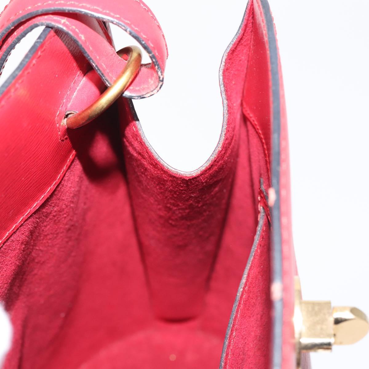 LOUIS VUITTON Epi Cluny Shoulder Bag Red M52257 LV Auth 142909