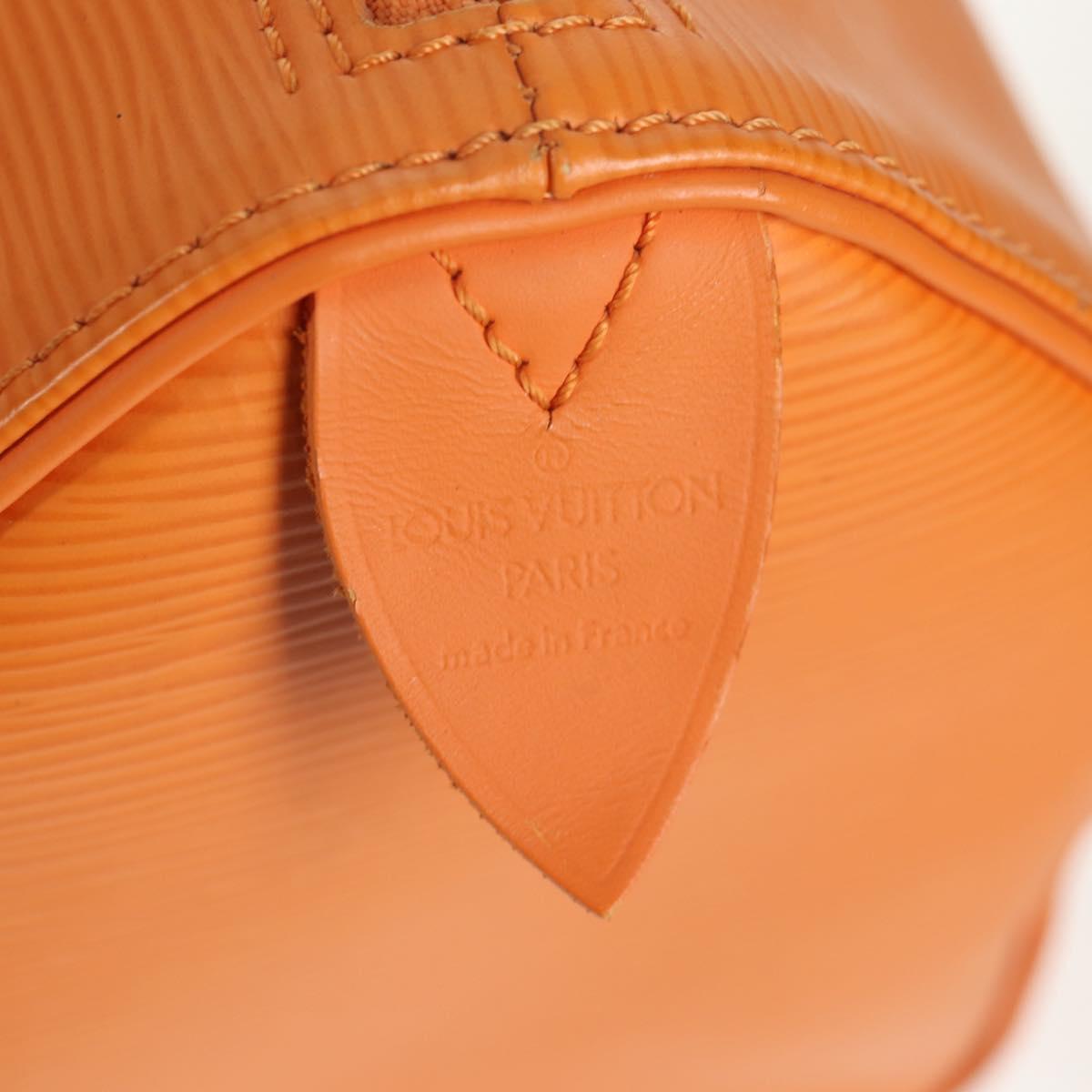 LOUIS VUITTON Epi Speedy 25 Hand Bag Orange Mandarin M5903H LV Auth 142913V
