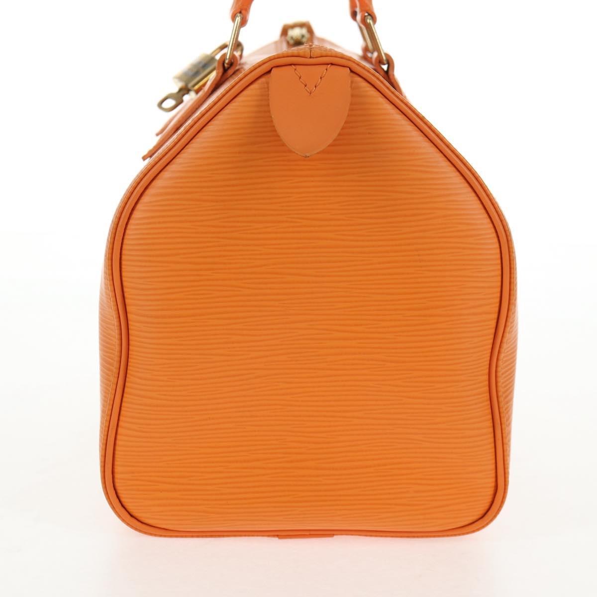 LOUIS VUITTON Epi Speedy 25 Hand Bag Orange Mandarin M5903H LV Auth 142913V