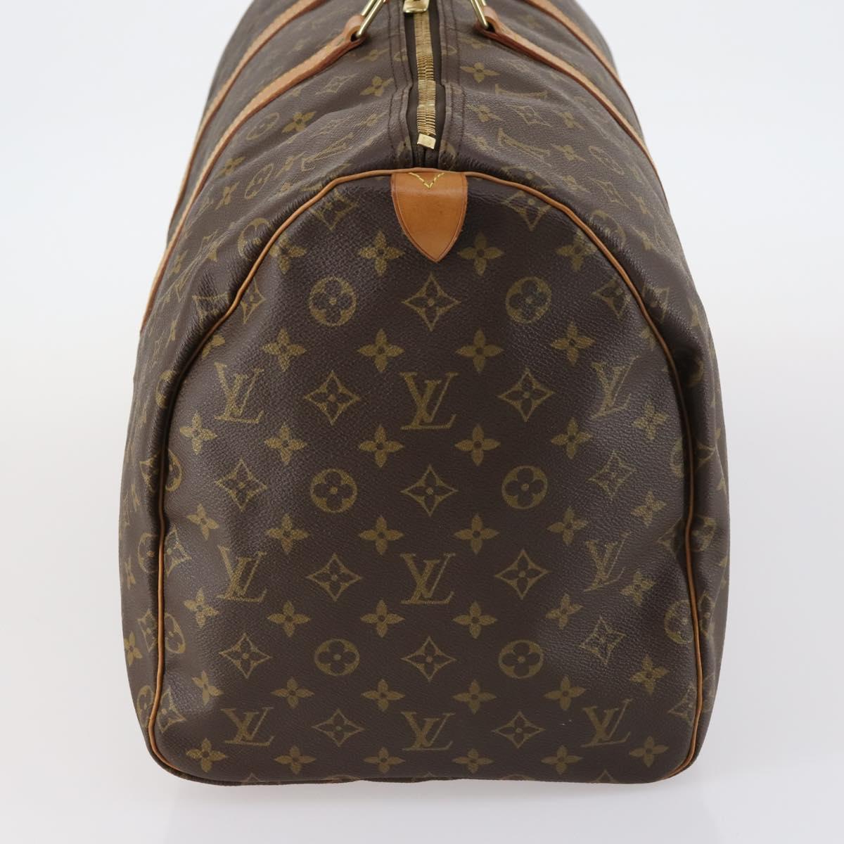 LOUIS VUITTON Monogram Keepall 55 Boston Bag M41424 LV Auth 142917