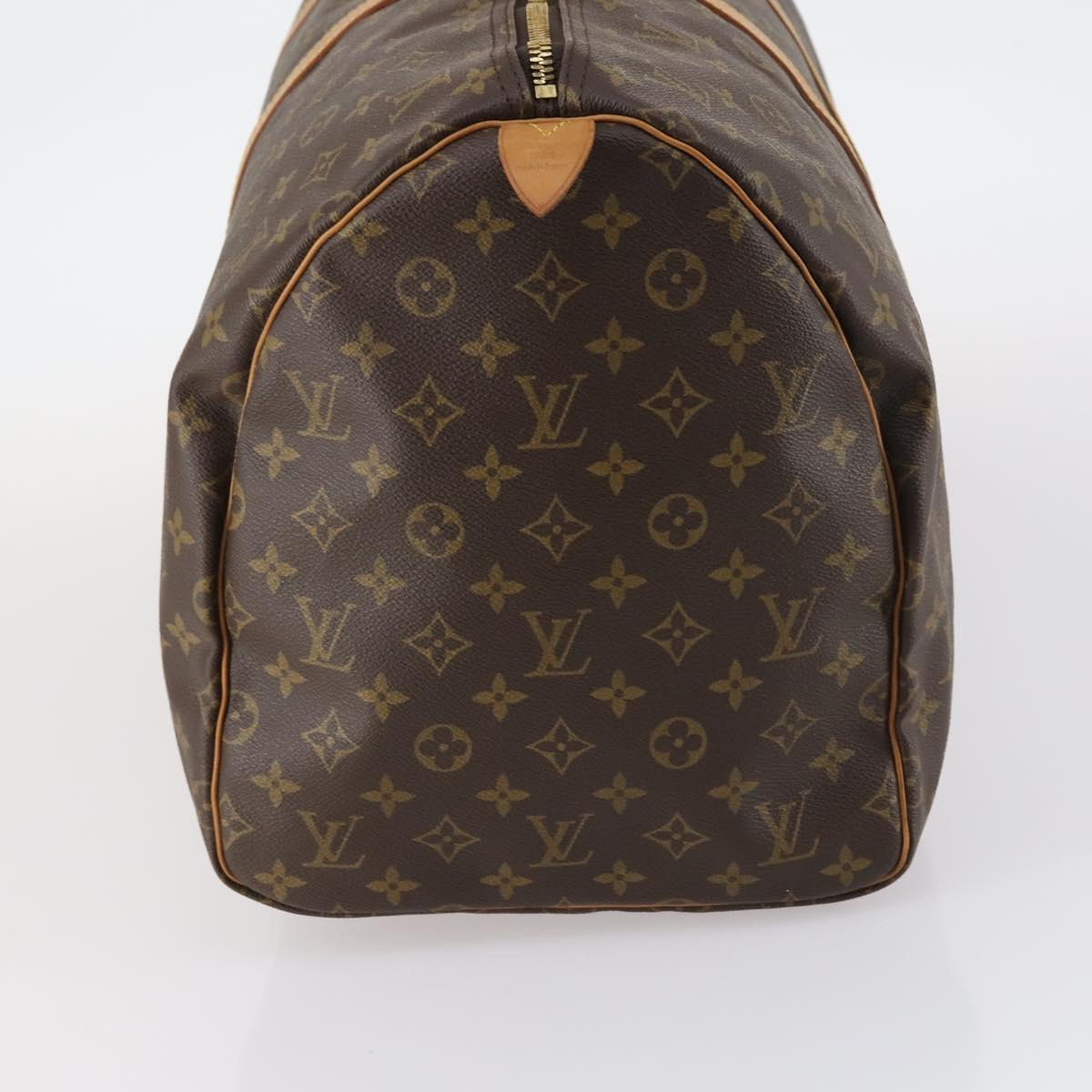 LOUIS VUITTON Monogram Keepall 55 Boston Bag M41424 LV Auth 142917