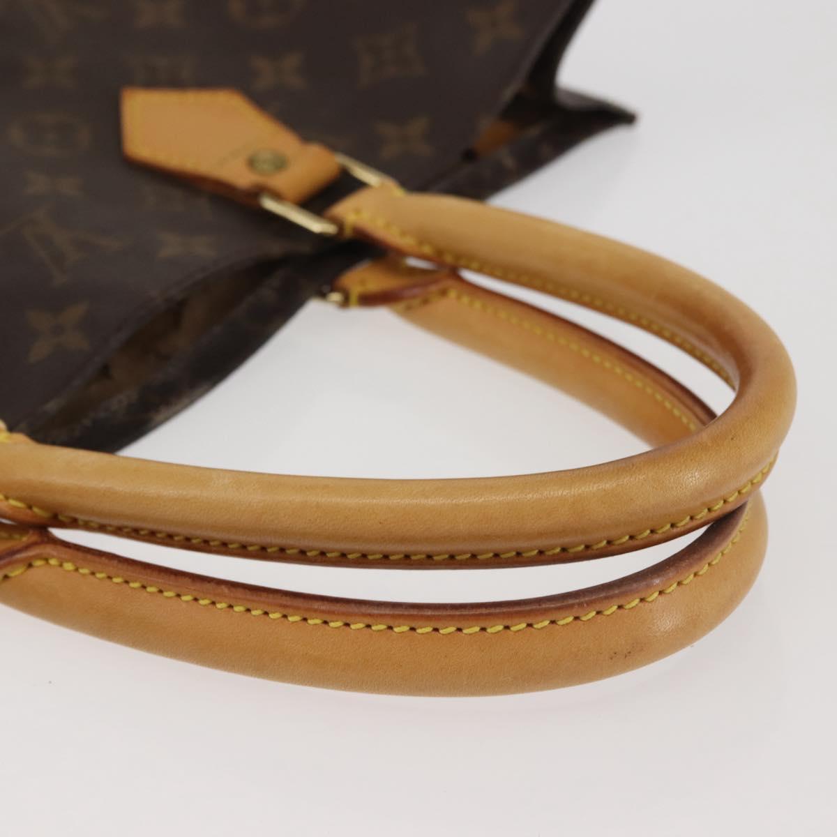 LOUIS VUITTON Monogram Sac Plat Hand Bag M51140 LV Auth 142922