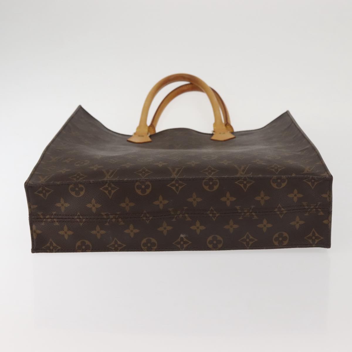 LOUIS VUITTON Monogram Sac Plat Hand Bag M51140 LV Auth 142922