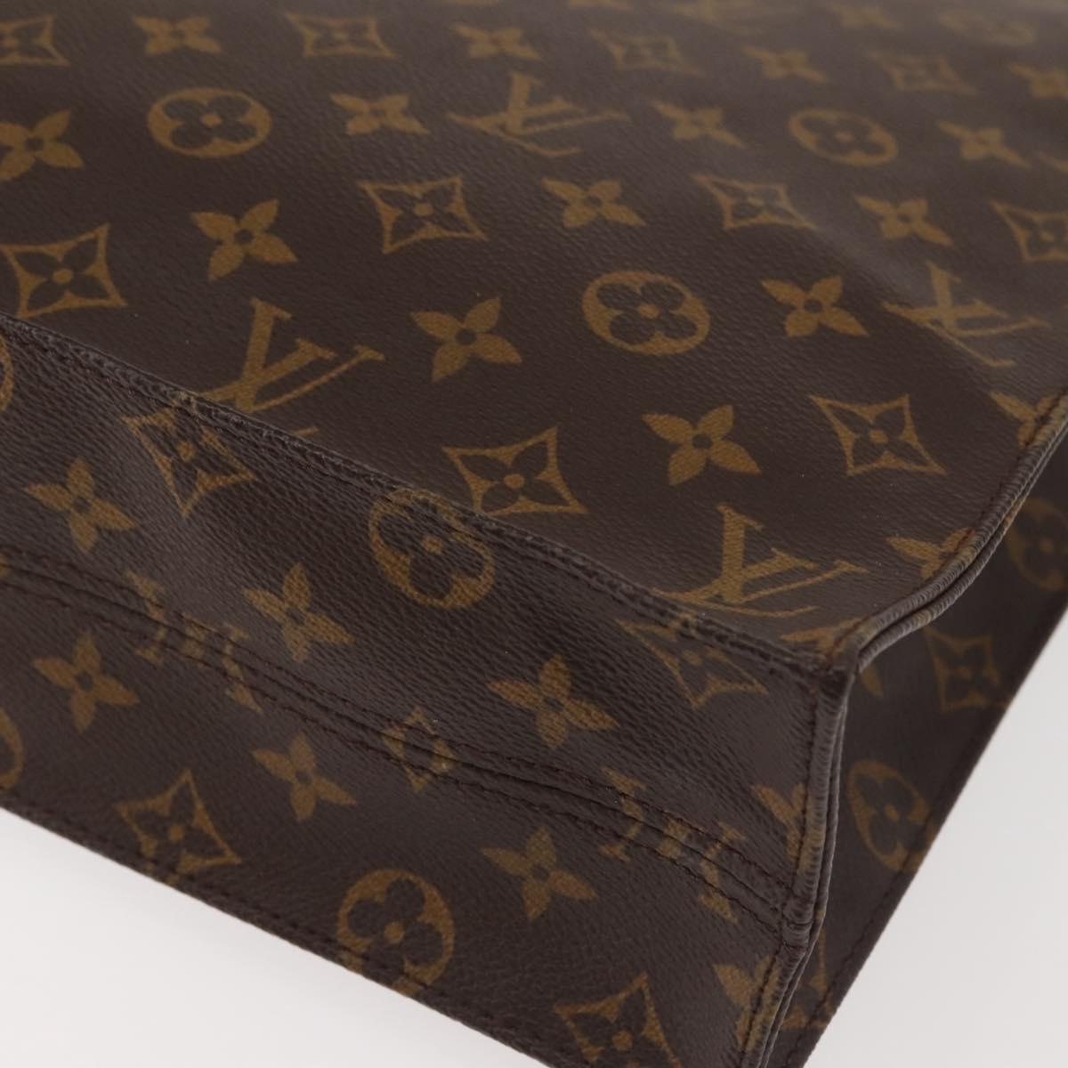 LOUIS VUITTON Monogram Sac Plat Hand Bag M51140 LV Auth 142923