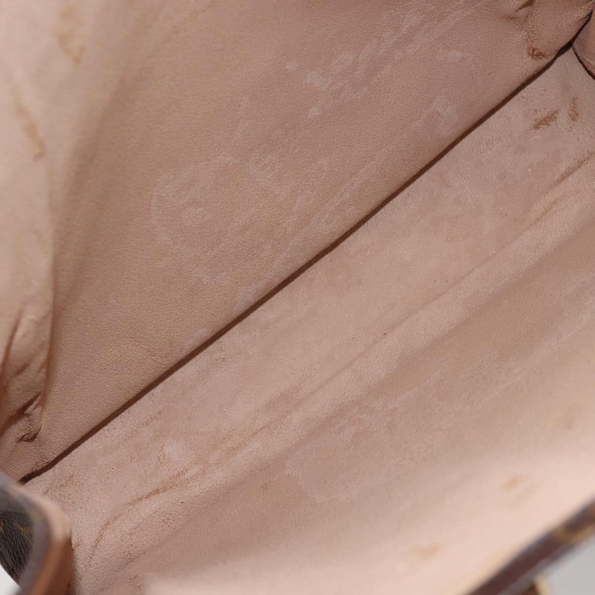 LOUIS VUITTON Monogram Sac Plat Hand Bag M51140 LV Auth 142923