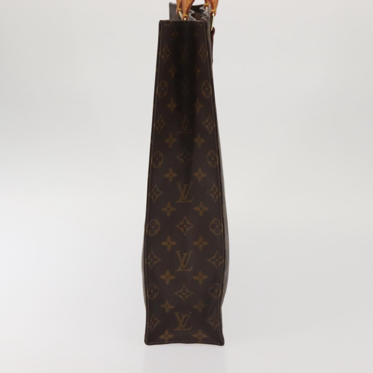 LOUIS VUITTON Monogram Sac Plat Hand Bag M51140 LV Auth 142923