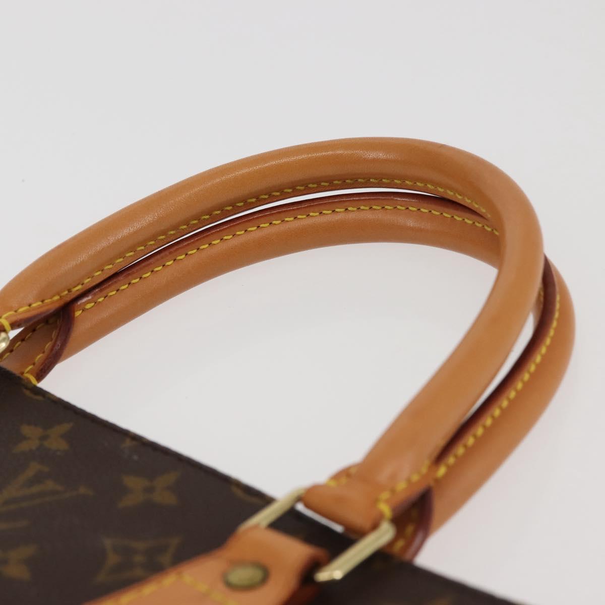 LOUIS VUITTON Monogram Sac Plat Hand Bag M51140 LV Auth 142924