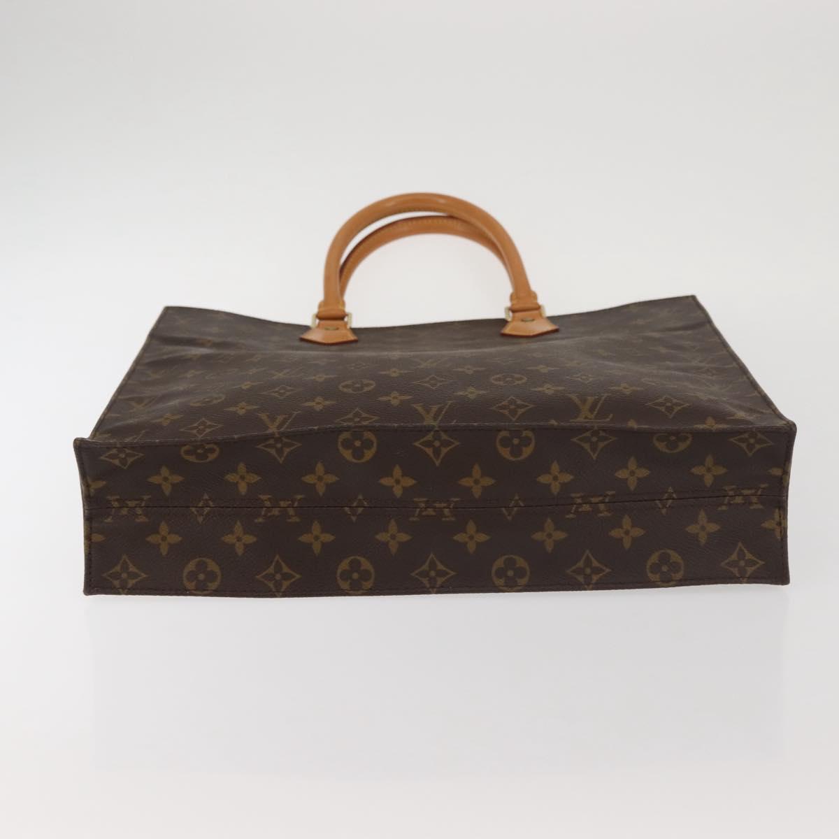 LOUIS VUITTON Monogram Sac Plat Hand Bag M51140 LV Auth 142924