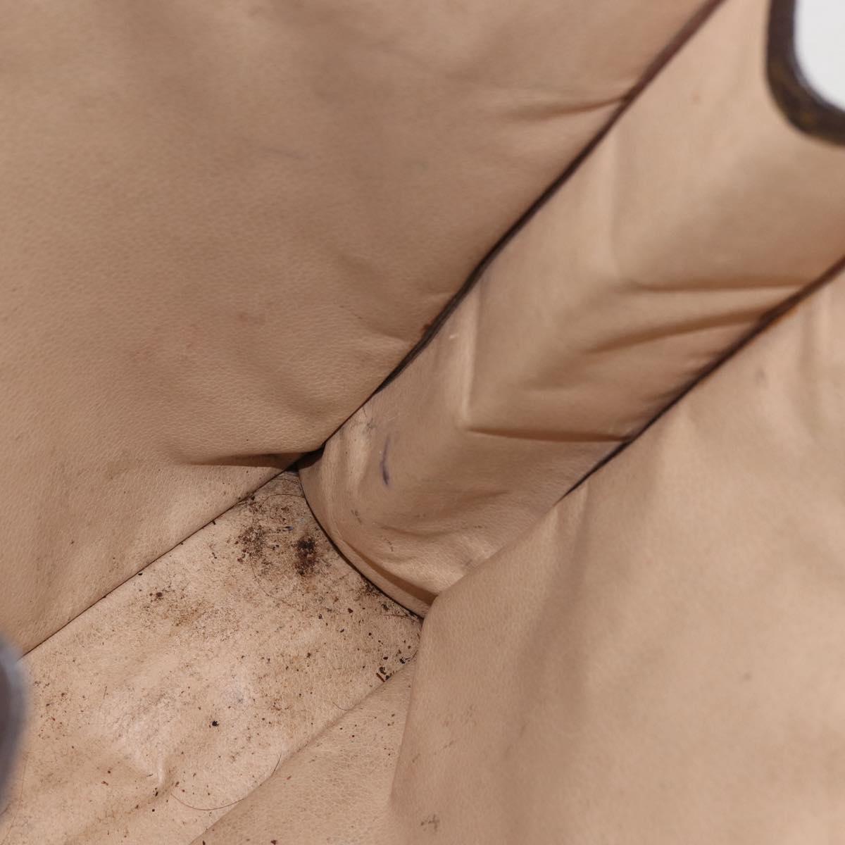 LOUIS VUITTON Monogram Sac Plat Hand Bag M51140 LV Auth 142925