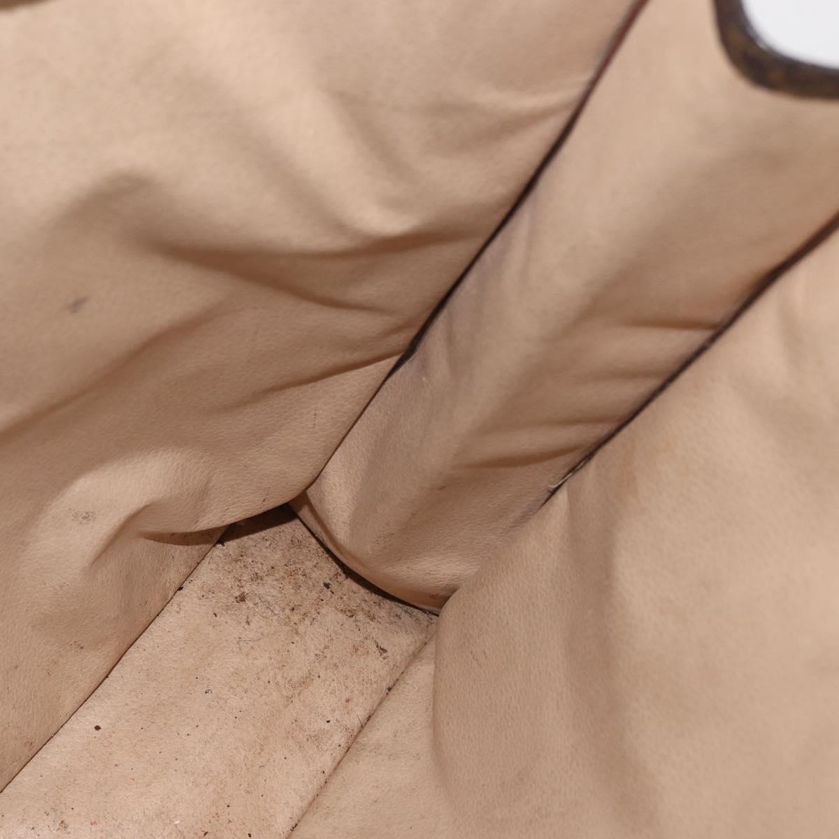 LOUIS VUITTON Monogram Sac Plat Hand Bag M51140 LV Auth 142925