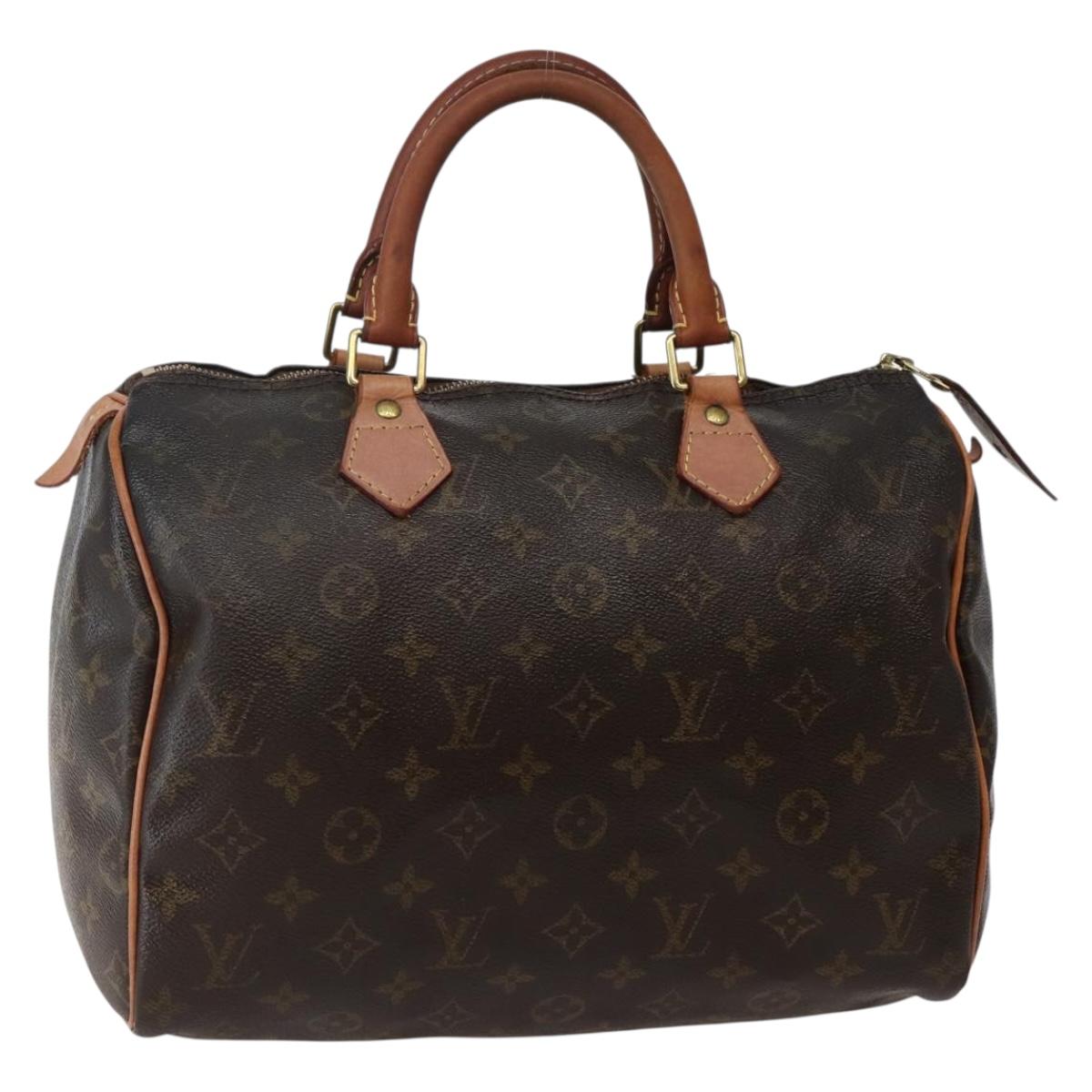 LOUIS VUITTON Monogram Speedy 30 Hand Bag M41526 LV Auth 142926