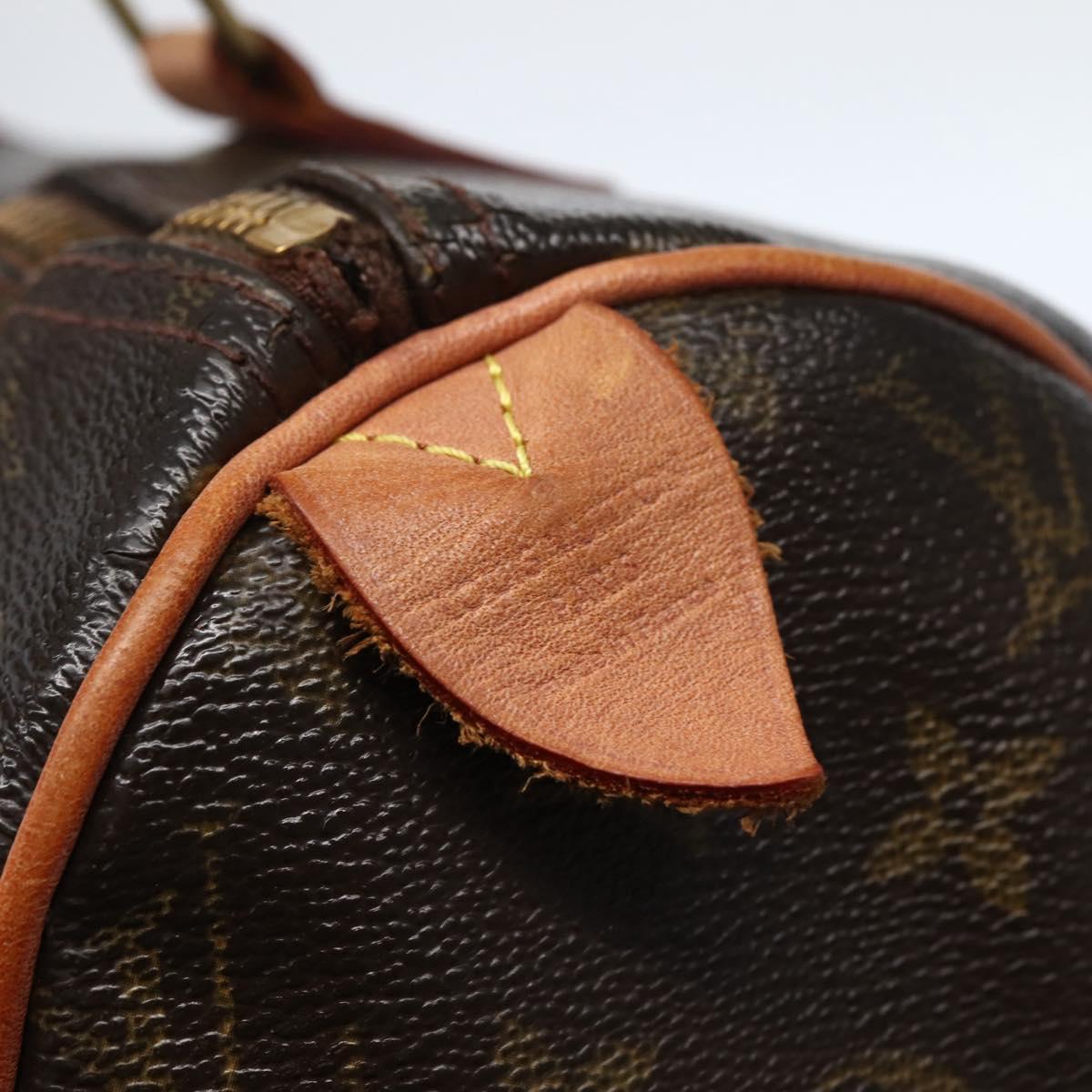 LOUIS VUITTON Monogram Speedy 30 Hand Bag M41526 LV Auth 142926