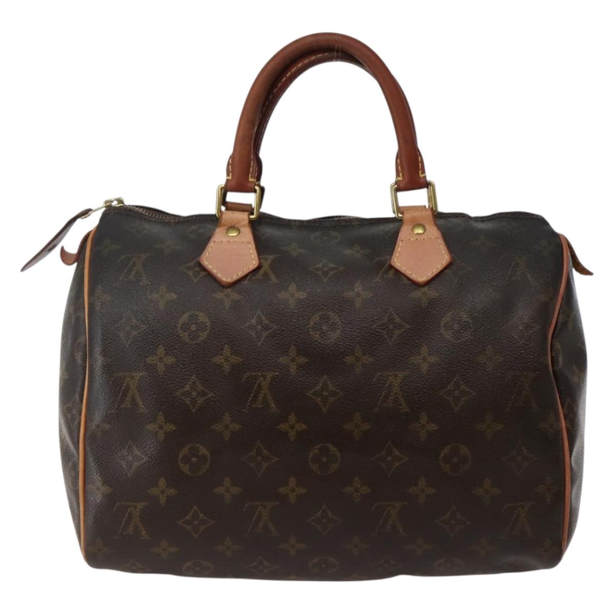 LOUIS VUITTON Monogram Speedy 30 Hand Bag M41526 LV Auth 142926