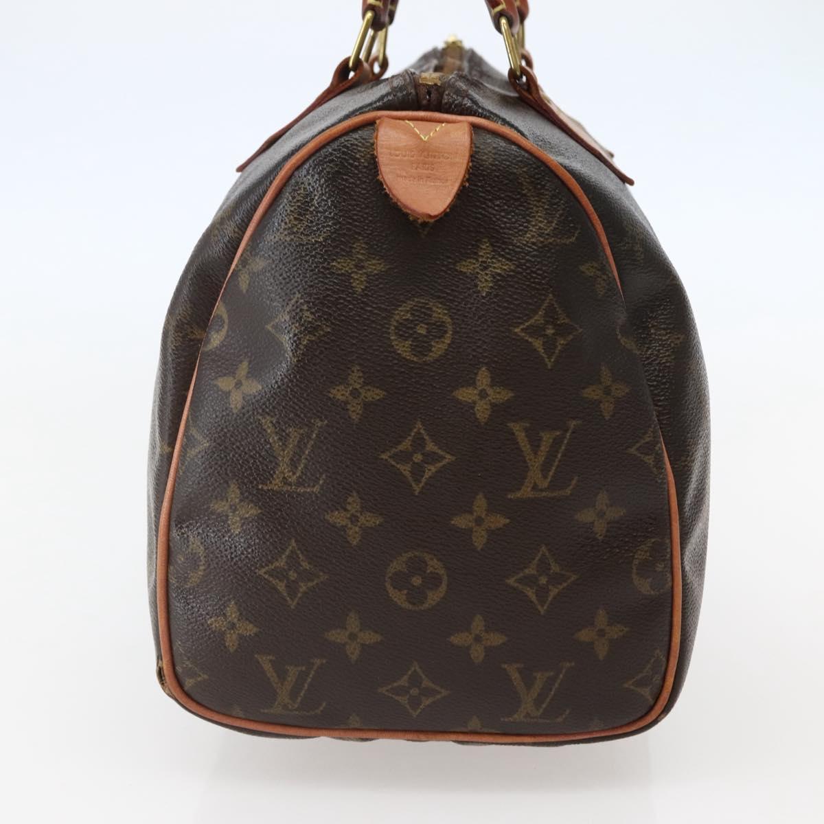 LOUIS VUITTON Monogram Speedy 30 Hand Bag M41526 LV Auth 142926