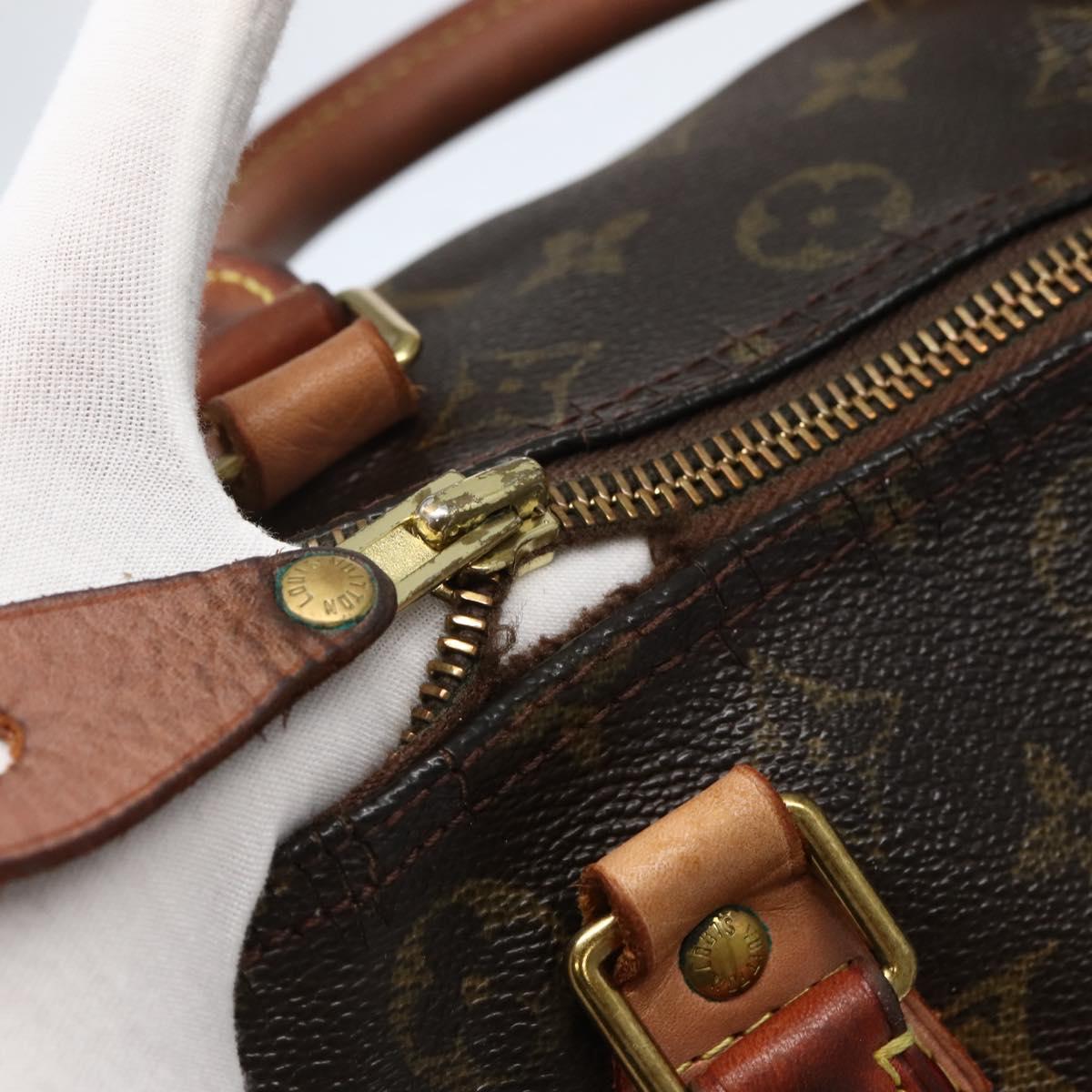LOUIS VUITTON Monogram Speedy 30 Hand Bag M41526 LV Auth 142926