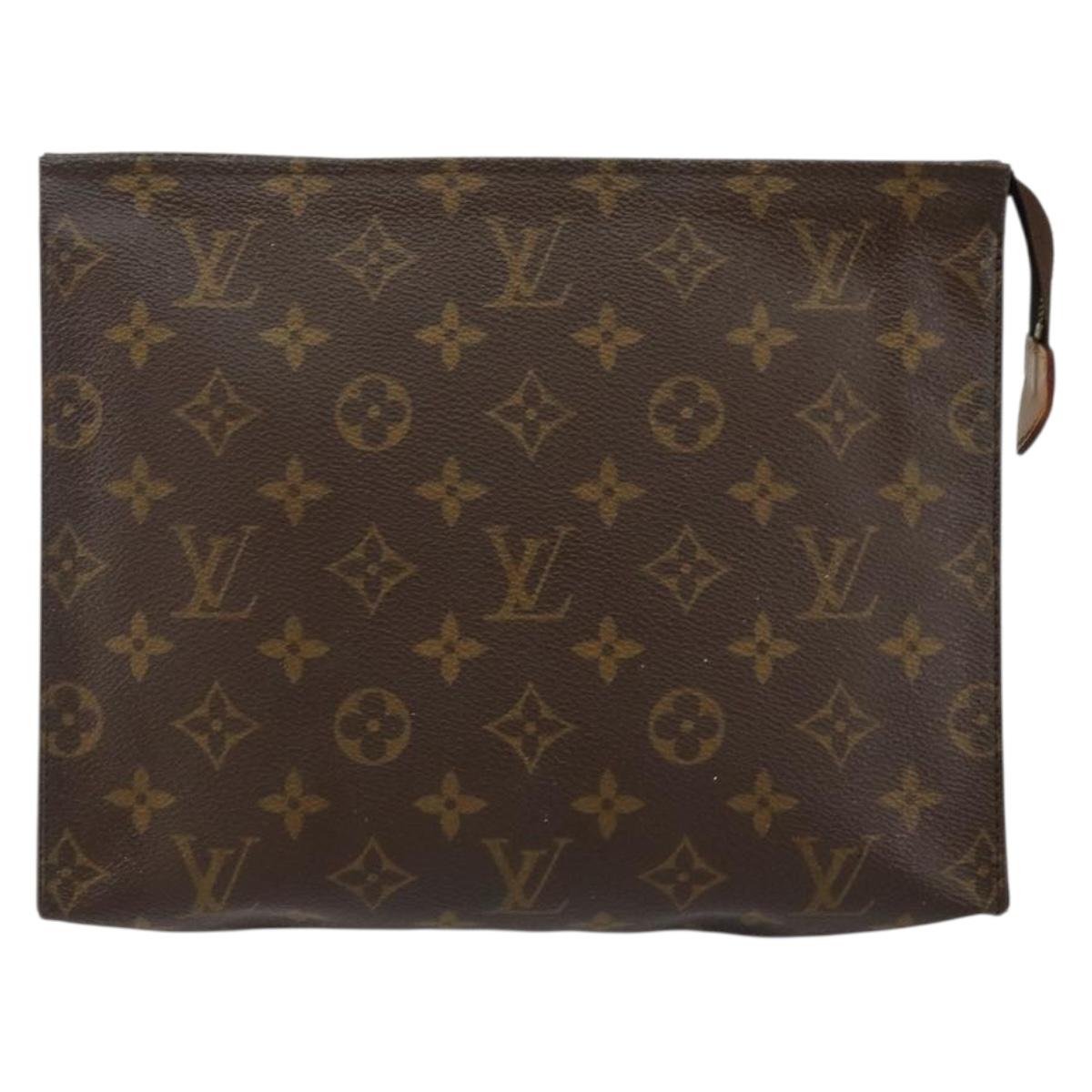 LOUIS VUITTON Monogram Poche Toilette 26 Pouch M47542 LV Auth 142931
