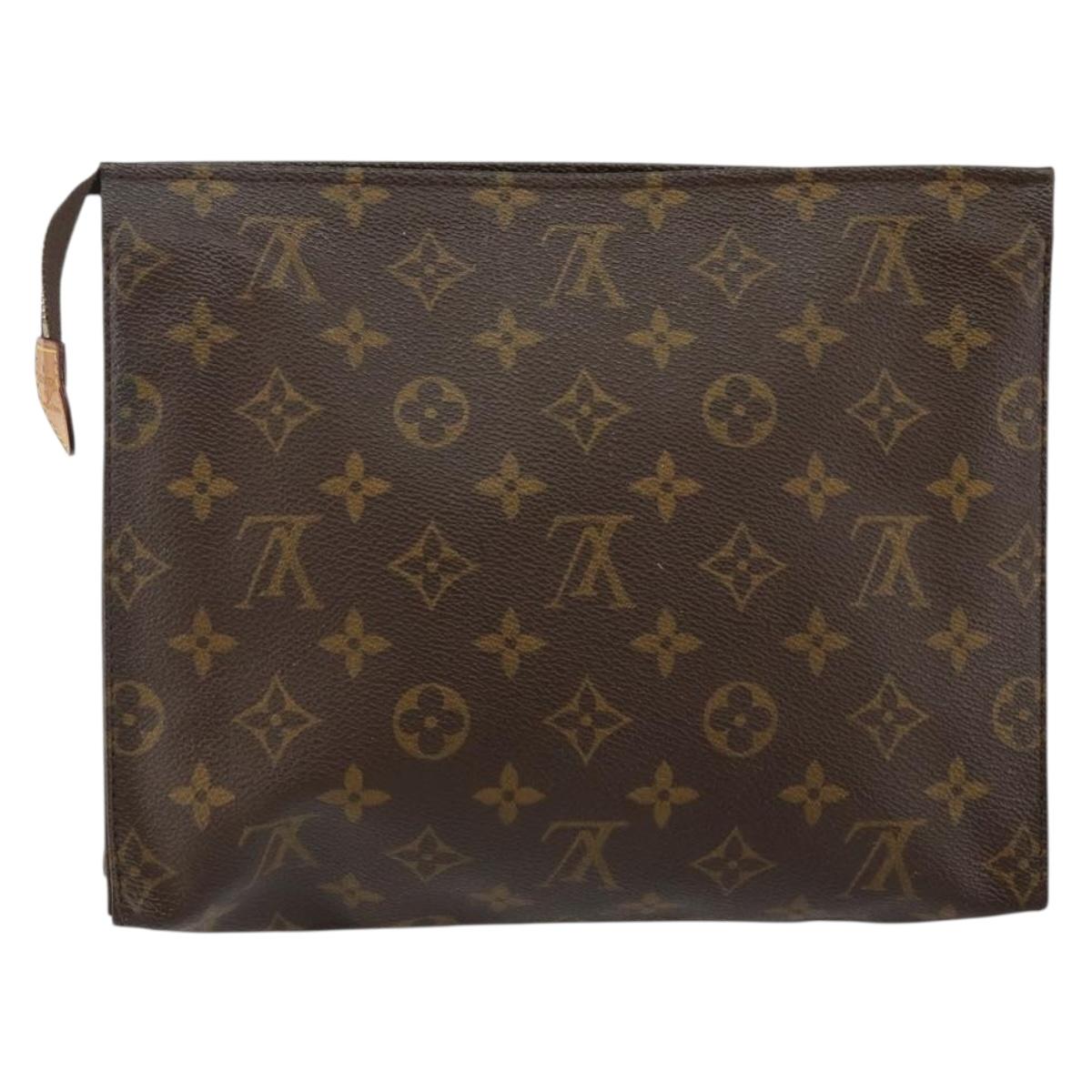 LOUIS VUITTON Monogram Poche Toilette 26 Pouch M47542 LV Auth 142931