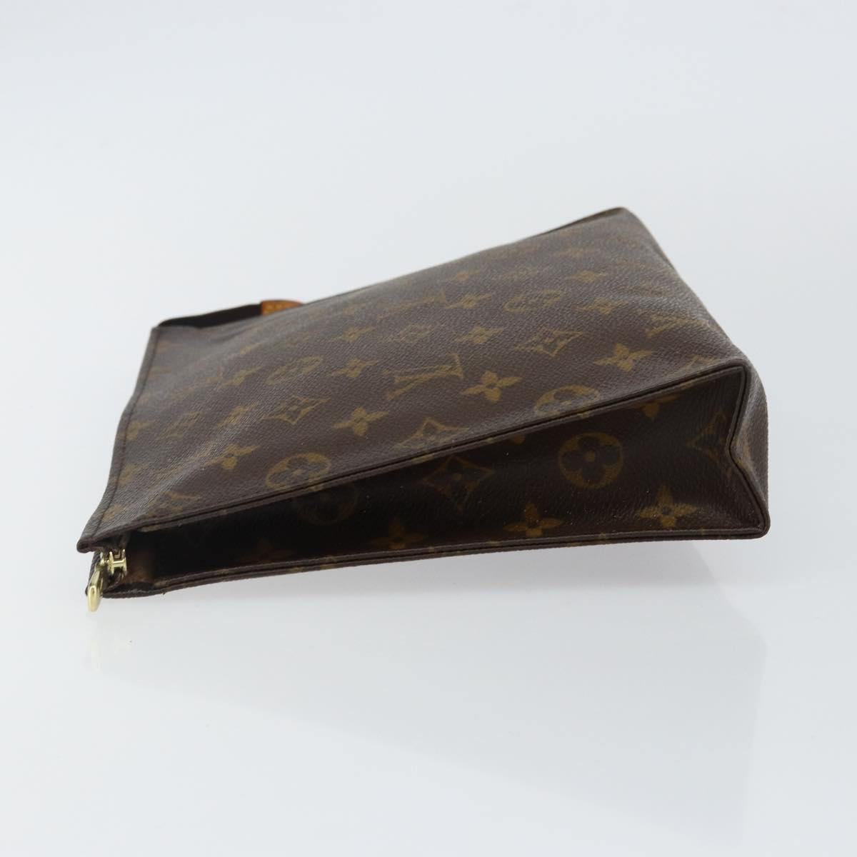 LOUIS VUITTON Monogram Poche Toilette 26 Pouch M47542 LV Auth 142931