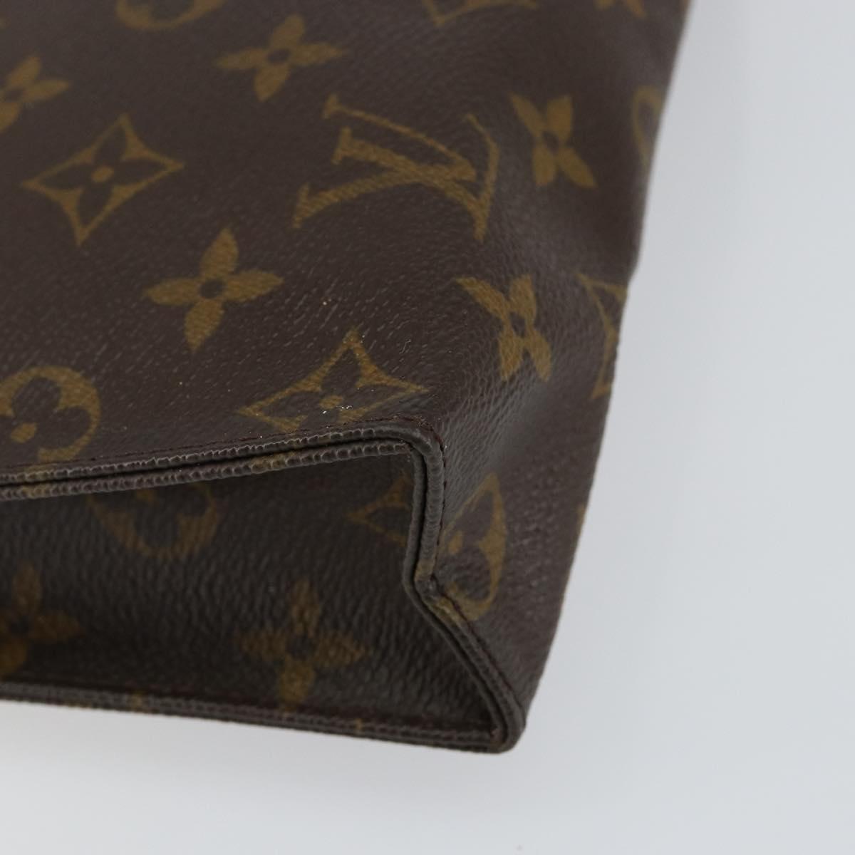 LOUIS VUITTON Monogram Poche Toilette 26 Pouch M47542 LV Auth 142931