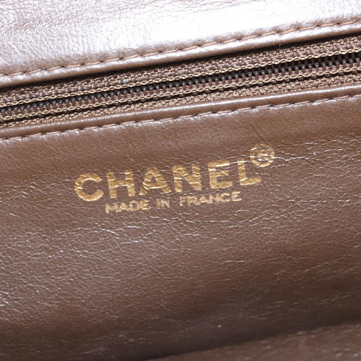 CHANEL Matelasse Clutch Bag Velor Green Gold CC Auth 142939