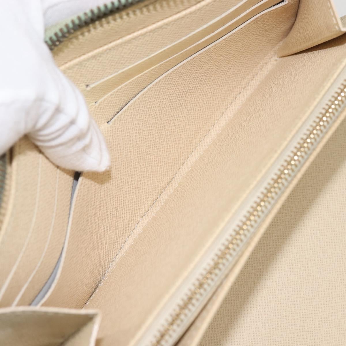 LOUIS VUITTON Damier Azur Zippy Organizer Long Wallet N60012 LV Auth 142945