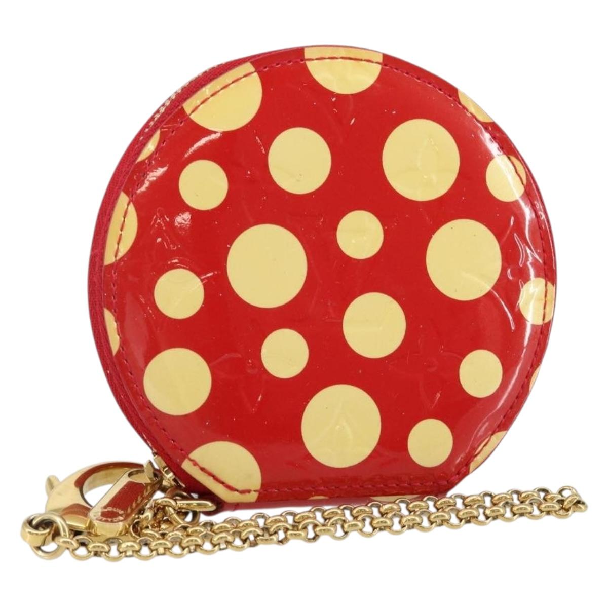 LOUIS VUITTON Vernis Dot Infinity Porte Monnaie Chapeau M91570 LV Auth 142946