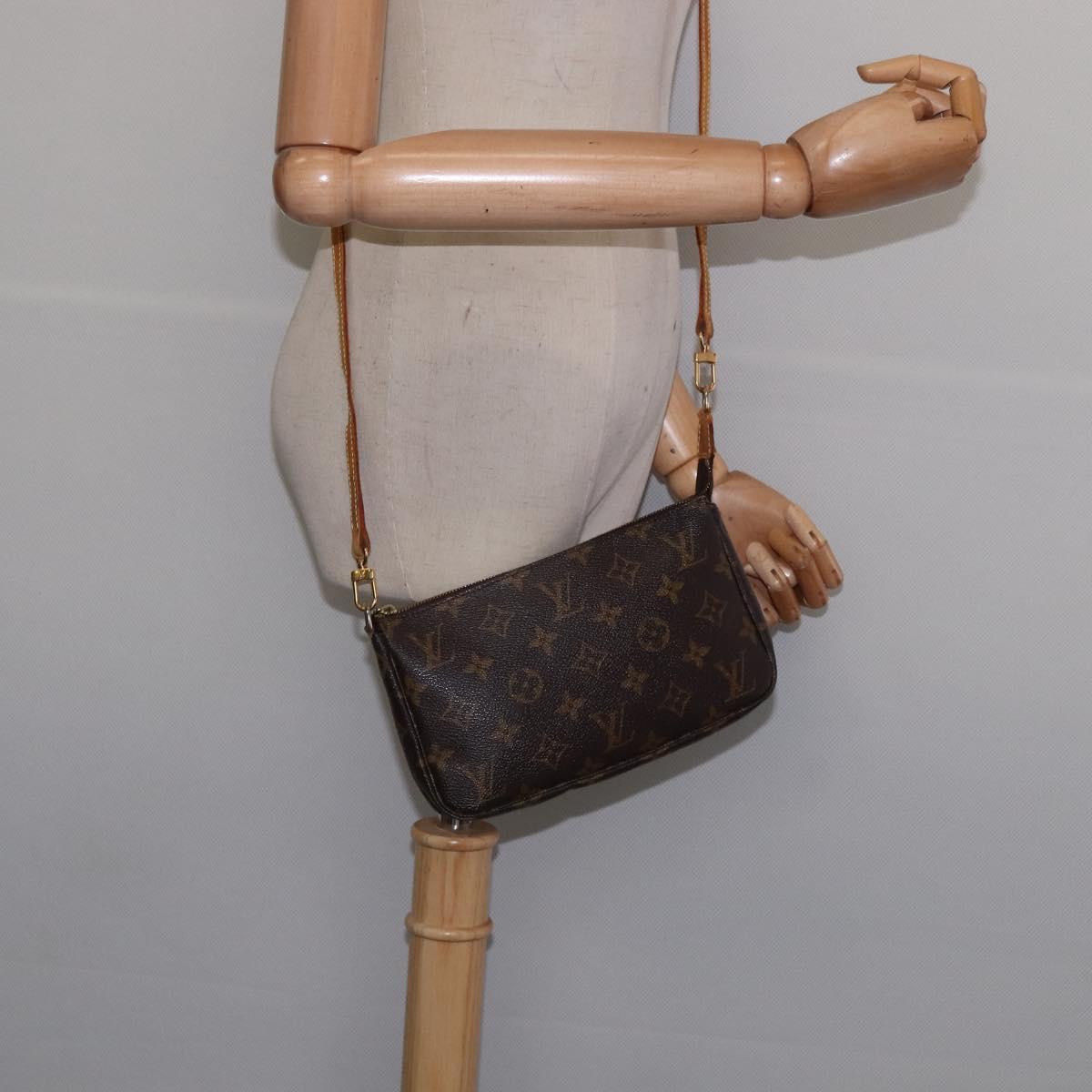 LOUIS VUITTON Monogram Pochette Accessoires Pouch M51980 LV Auth 142949