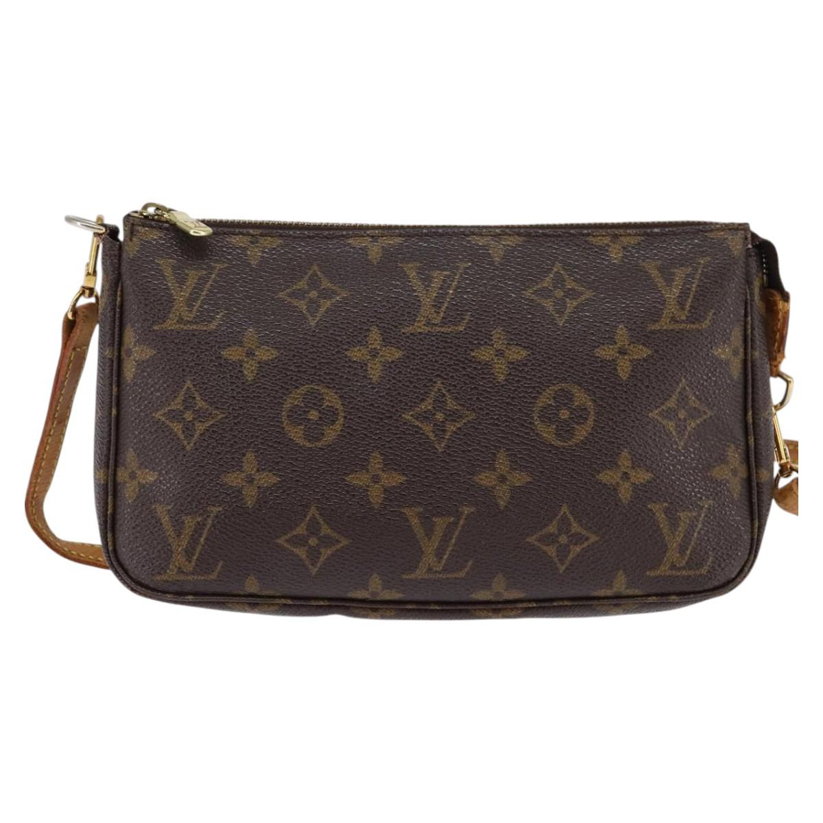 LOUIS VUITTON Monogram Pochette Accessoires Pouch M51980 LV Auth 142949